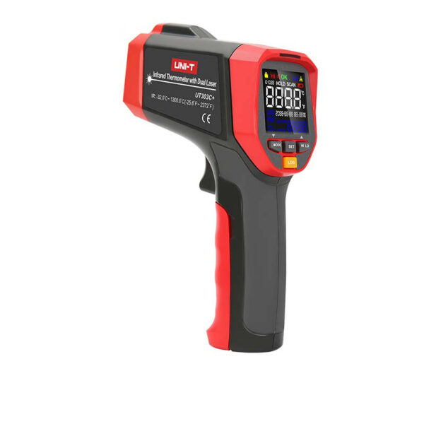 خرید ترمومتر لیزری تفنگی 1300 درجه یونیتی مدل UNI-T UT303C PLUS