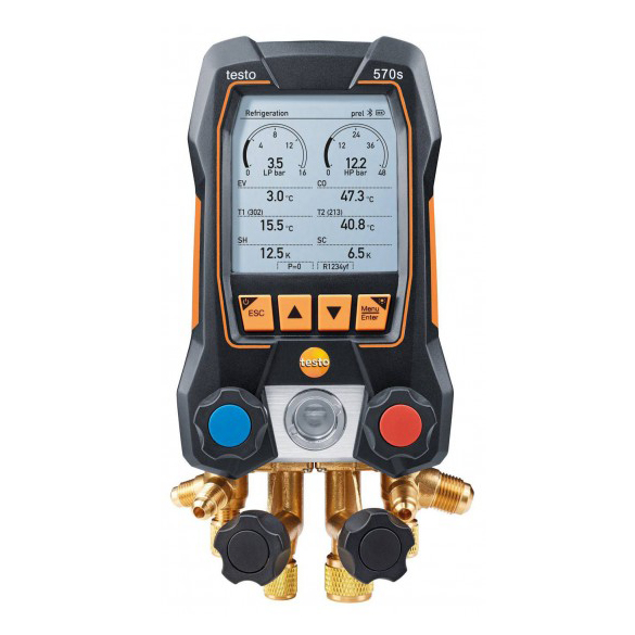 خرید گیج منیفولد با دما و وکیوم تستو مدل TESTO 570S